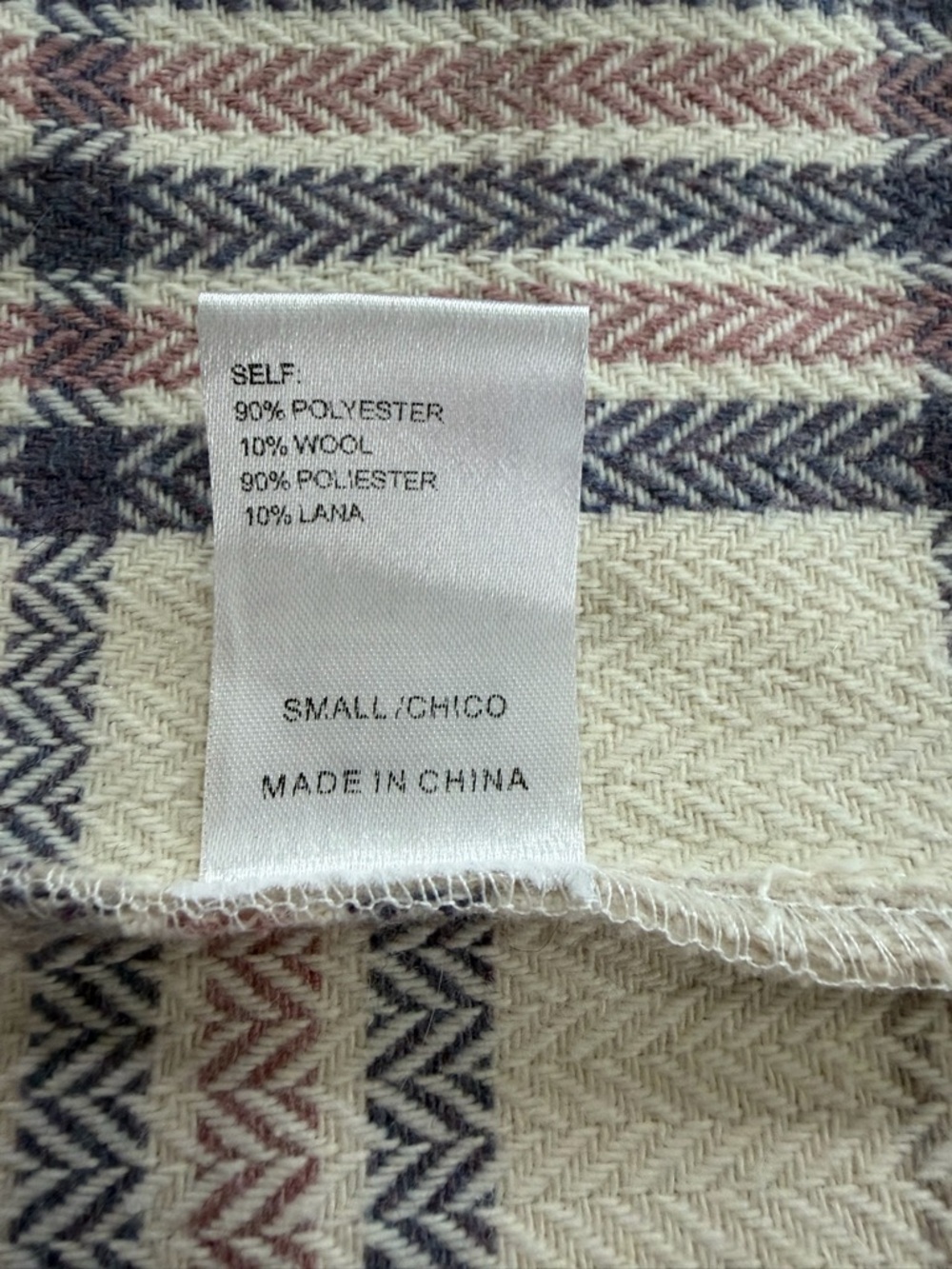 NWT Style Rack Houndstooth Plaid Flannel Shirt Jacket - Picture 9 of 10